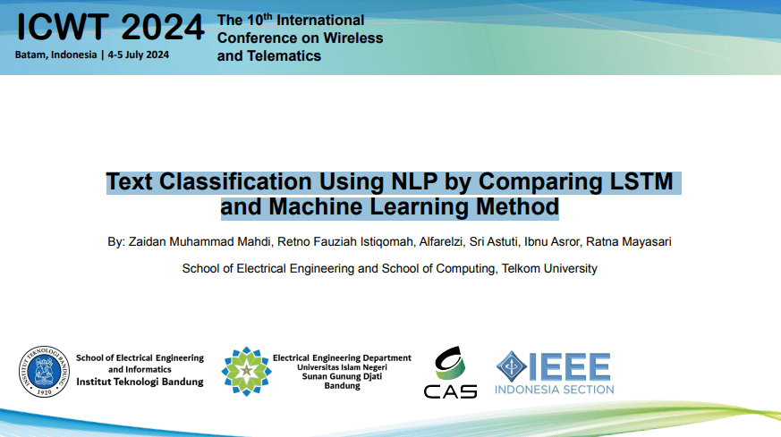 Text Classification Using NLP by Comparing LSTM and Machine Learning Method